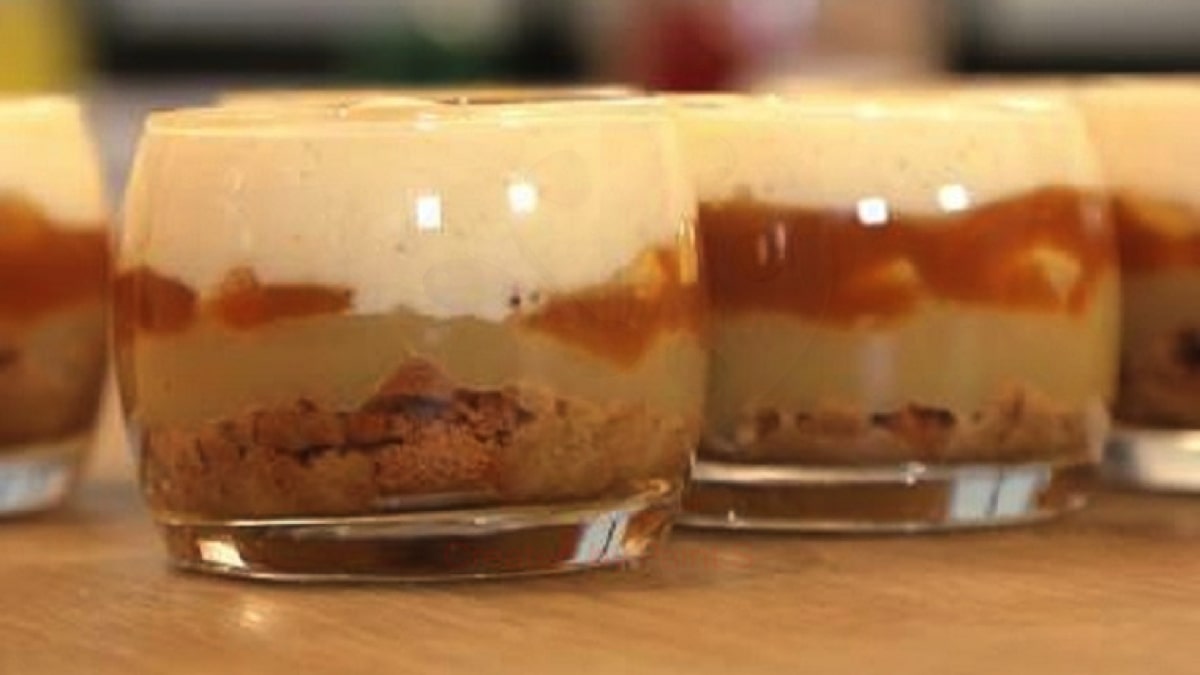 Tiramisu pomme caramel beurre salé