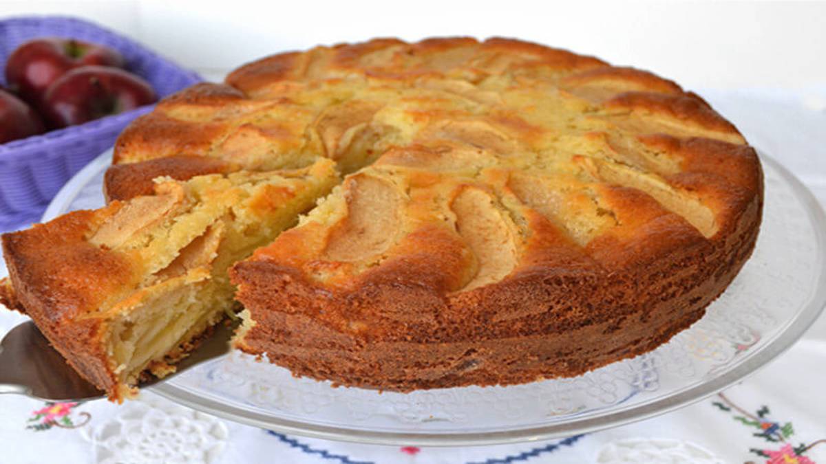 Gâteau aux pommes et mascarpone sans beurre