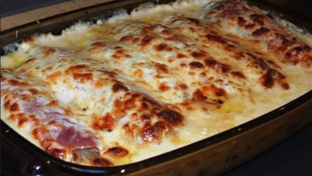 Gratin d’endives au jambon à la sauce béchamel