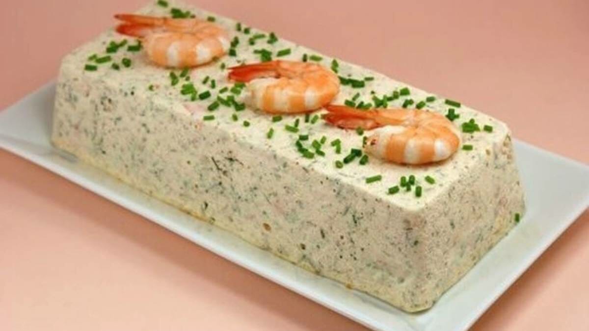 Terrine de Saint-Jacques saumon et crevettes