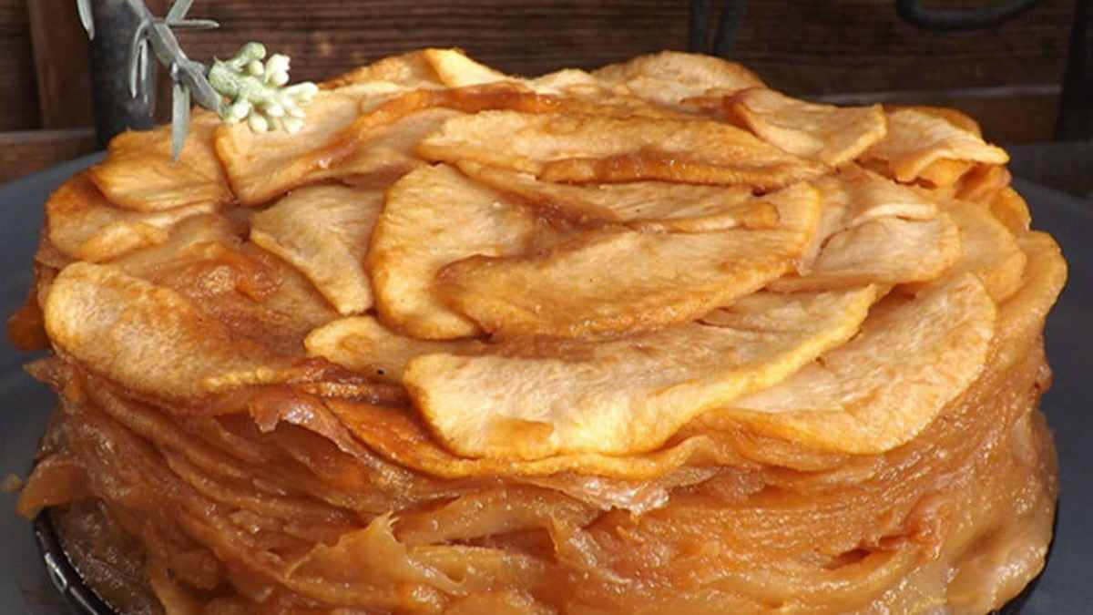 Gâteau aux pommes sans farine sans œufs sans gras