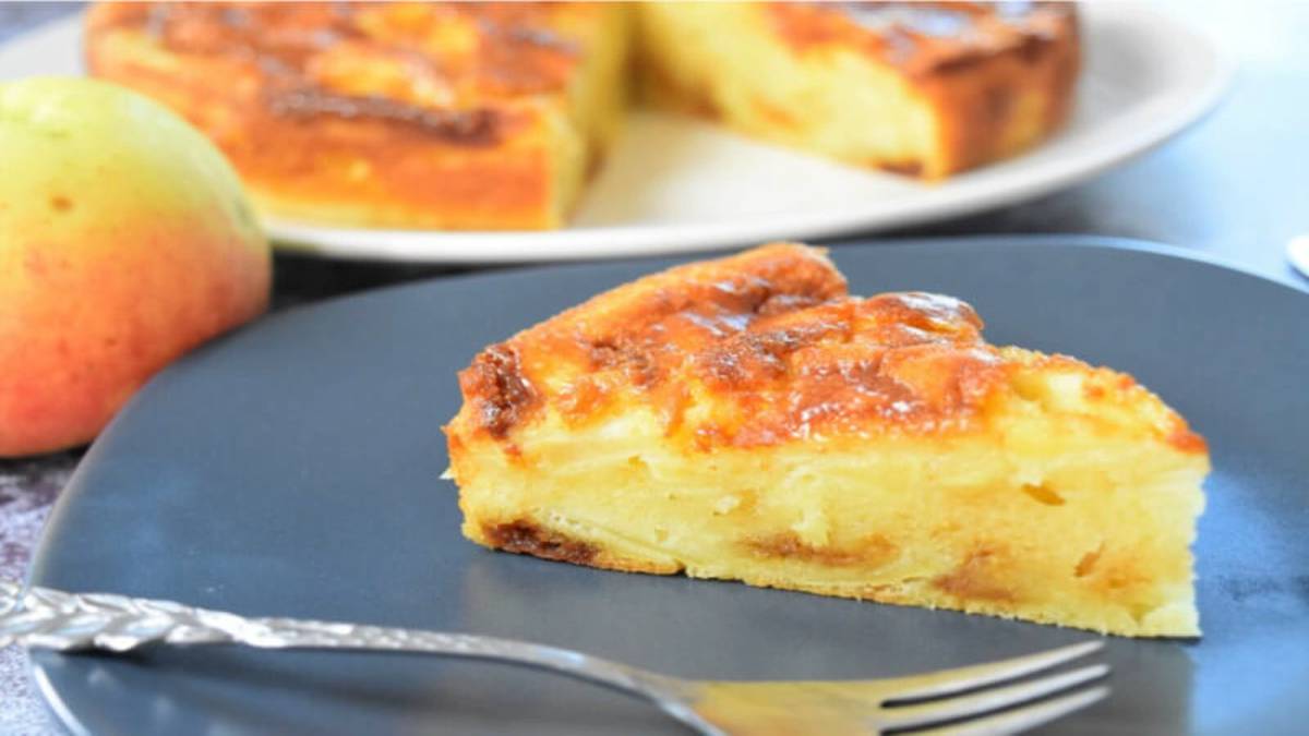 Gâteau moelleux aux pommes et caramel beurre salé