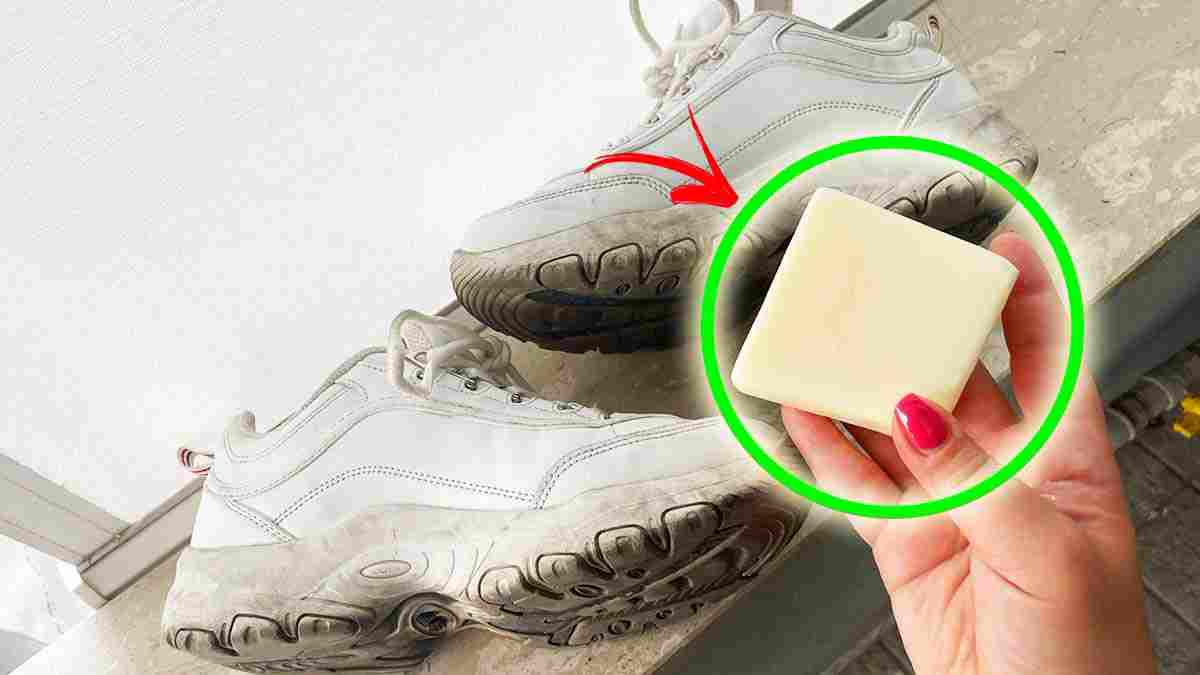 Comment nettoyer et blanchir les chaussures avec un savon fait maison