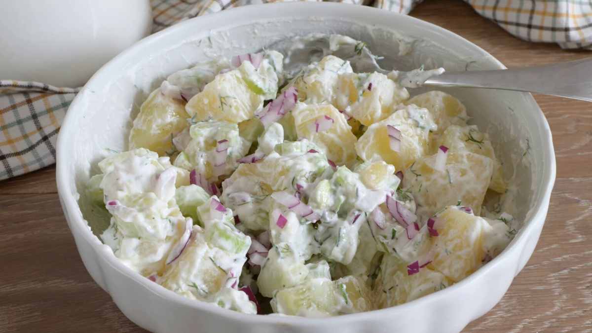 Salade de pommes de terre et au yaourt