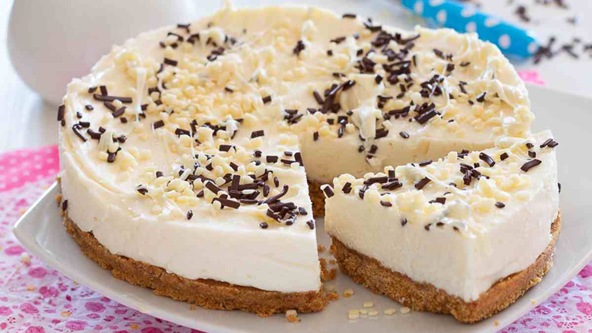 Cheesecake au chocolat blanc