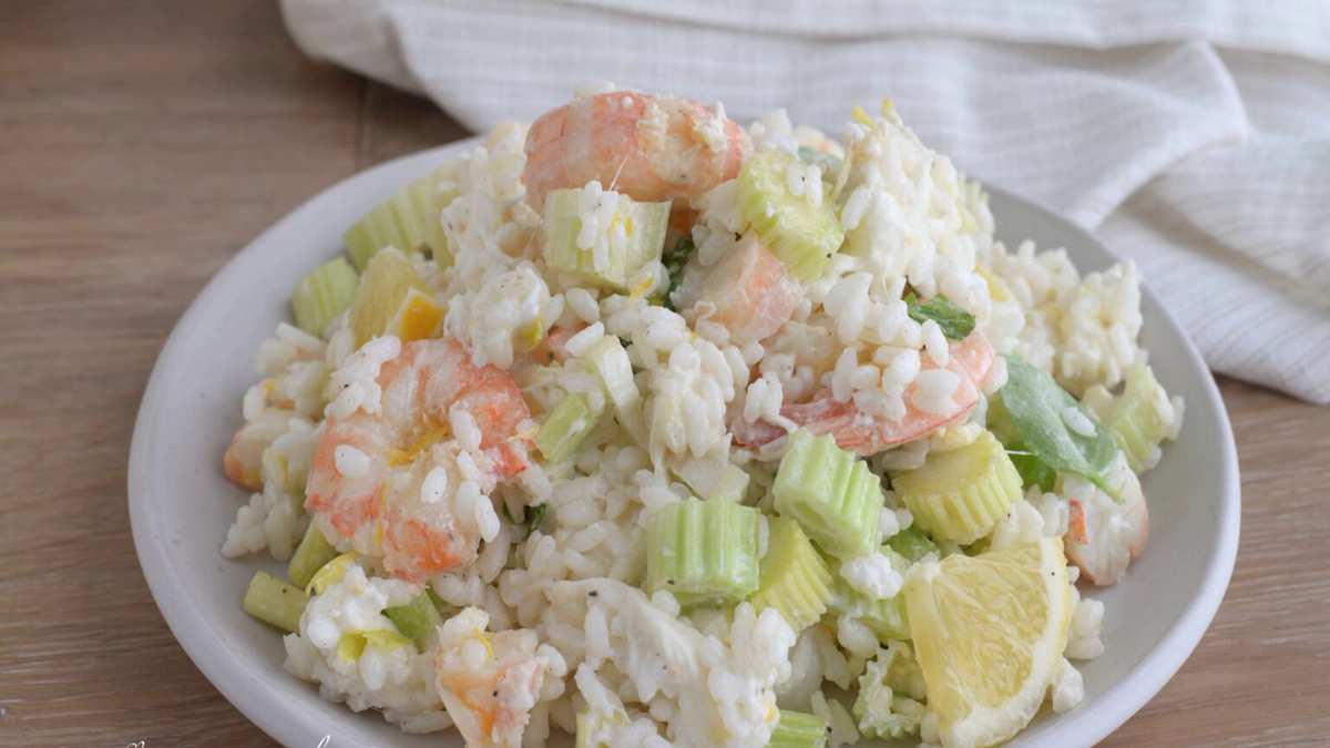 Salade de riz aux crevettes