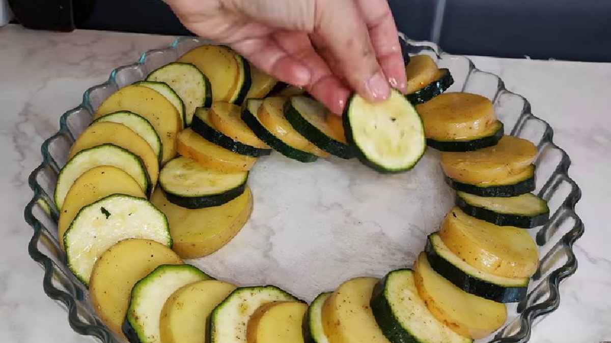 tarte aux courgettes et pommes de terre