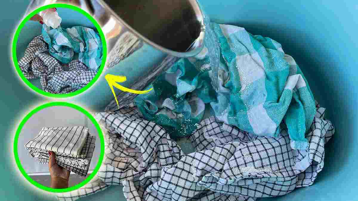 Comment détacher des torchons de cuisine très sale